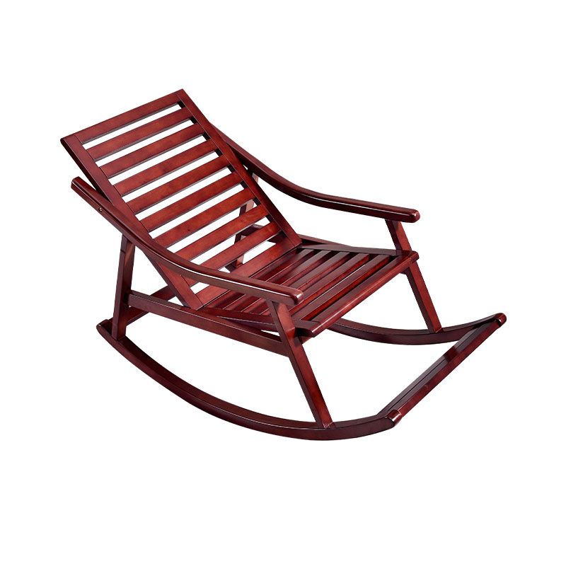Modern Rocker Chair Solid Wood Frame Spindle Rocker Chair for Living Room