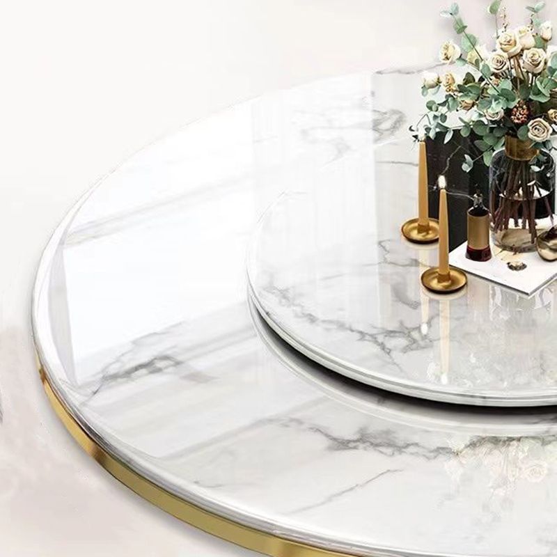Sintered Stone Dining Table Convertible Pedestal Dining Table for Kitchen