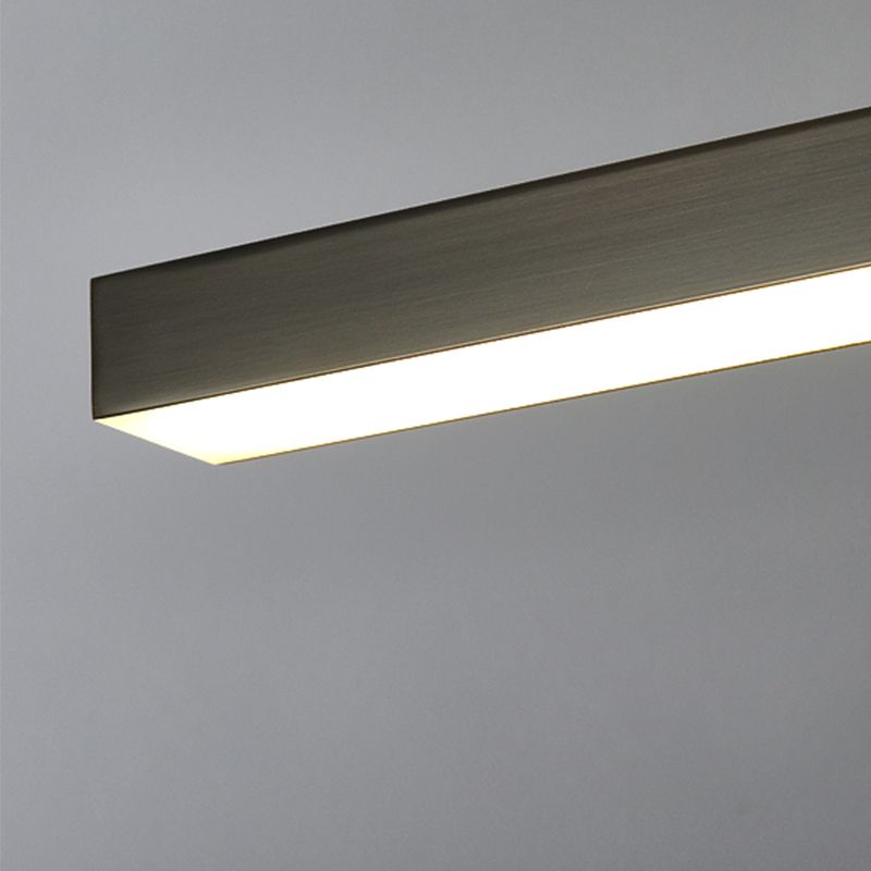 Luz de la isla lineal de estilo moderno metal 1- iluminación de la isla ligera