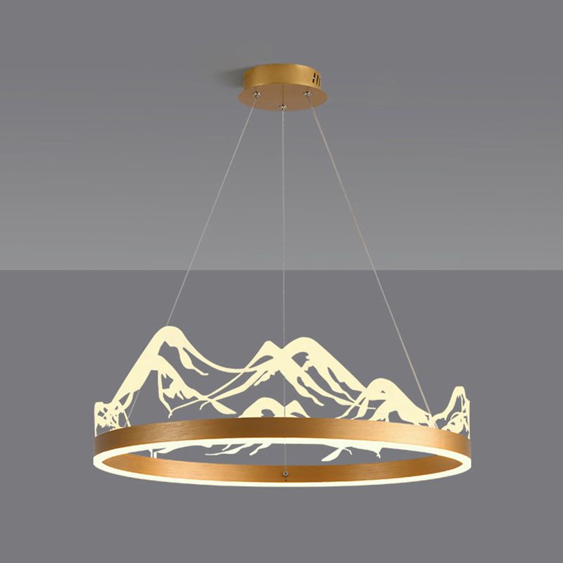 LED Chandelier Light Fixture Modern Simplicity Acrylic Pendant Lighting for Restaurant