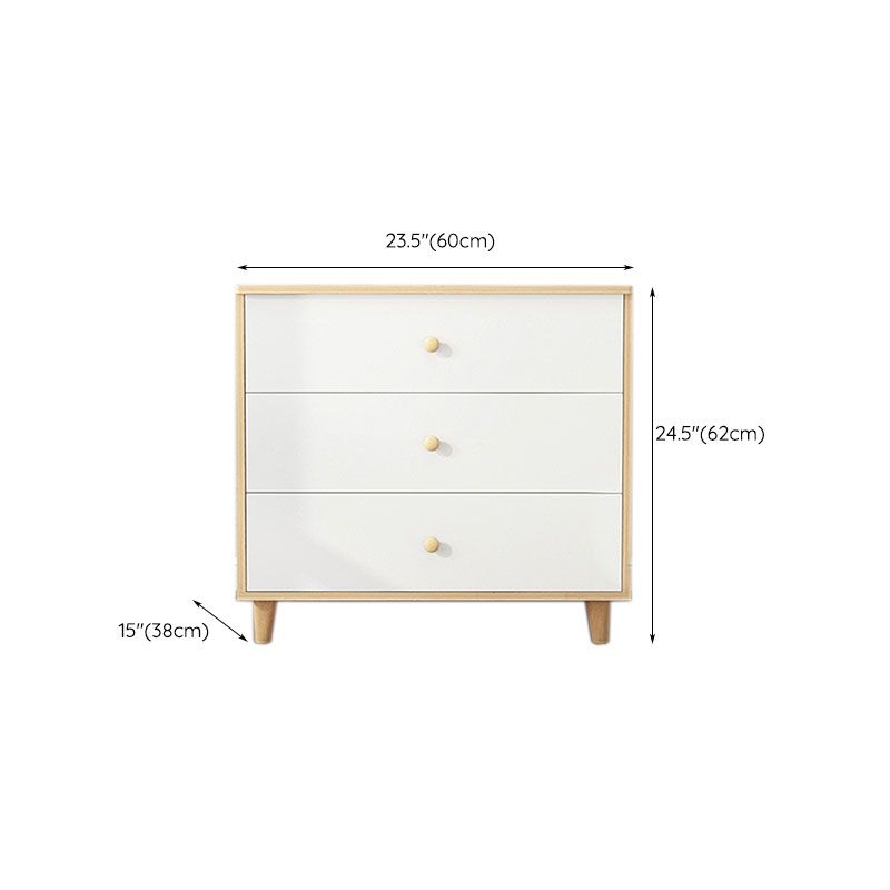 Contemporary Bedroom Chest Engineered Wood Storage Chest with Drawers