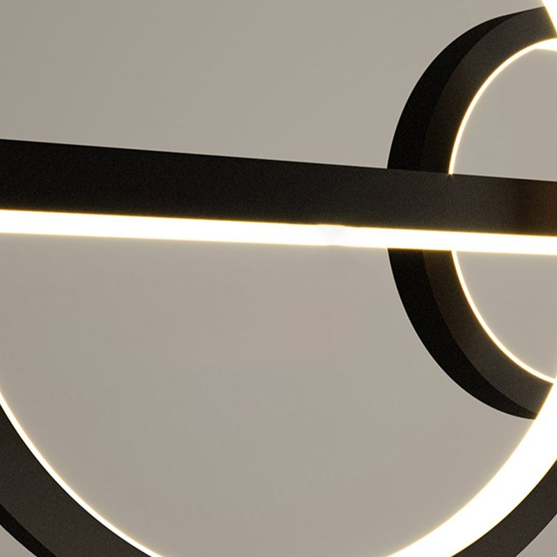 Moderne Metal-Insel-Leuchten-Leuchte Geometrie 3-Licht-LED-LED-Lampe mit Acrylschatten