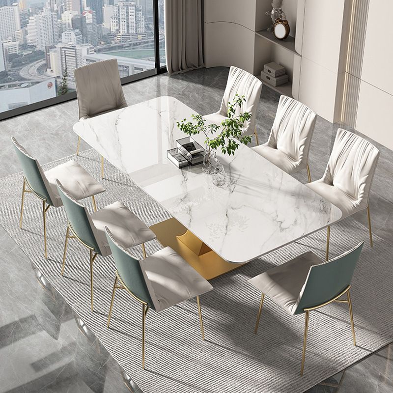 Designer Style 1/4/5/7/9 Pieces Rectangle Dining Set Sintered Stone Top Dinette Table Set