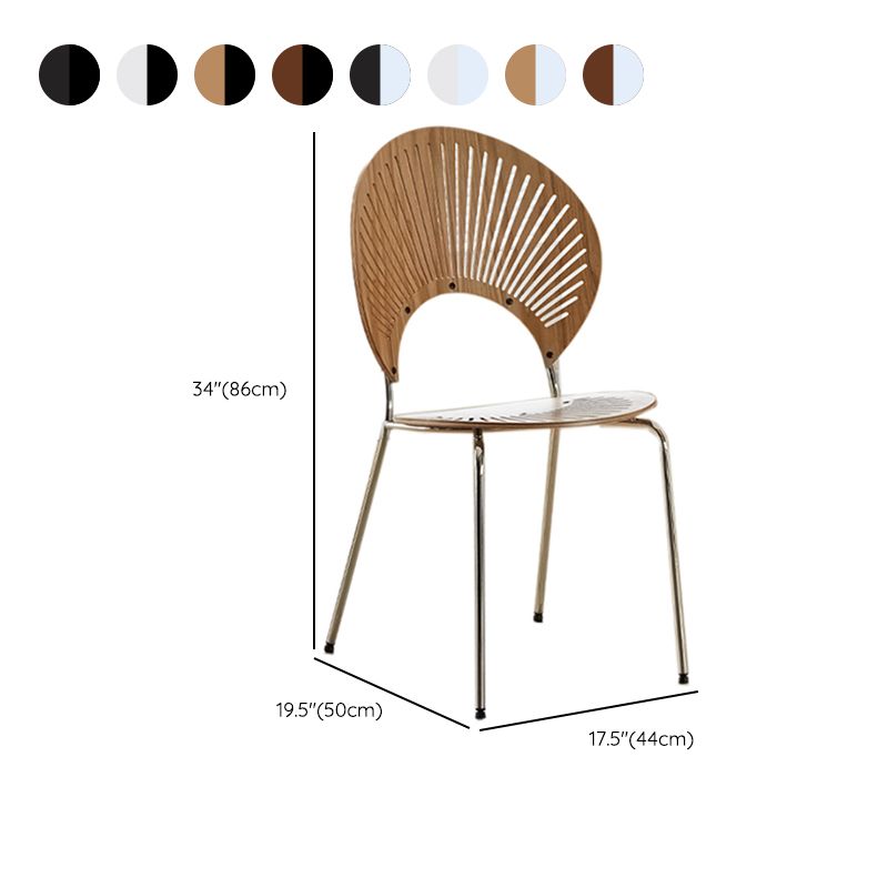 Stacking Outdoors Dining Chairs Modern Solid Wood Patio Dining Chair