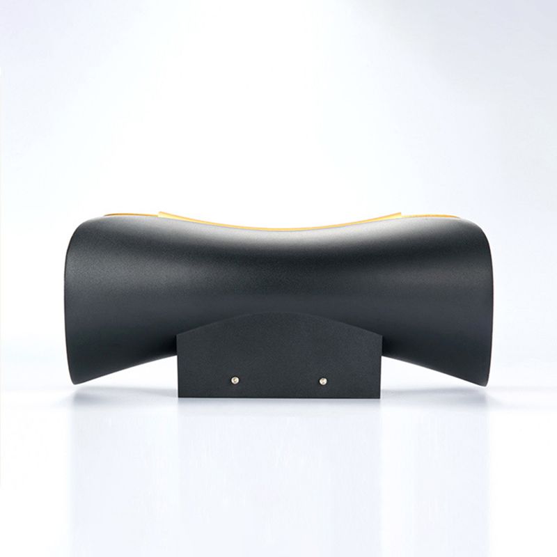 Curl Shape Wall Light Industrial Style Metal 1 Light Wall Lamp for Outdoor