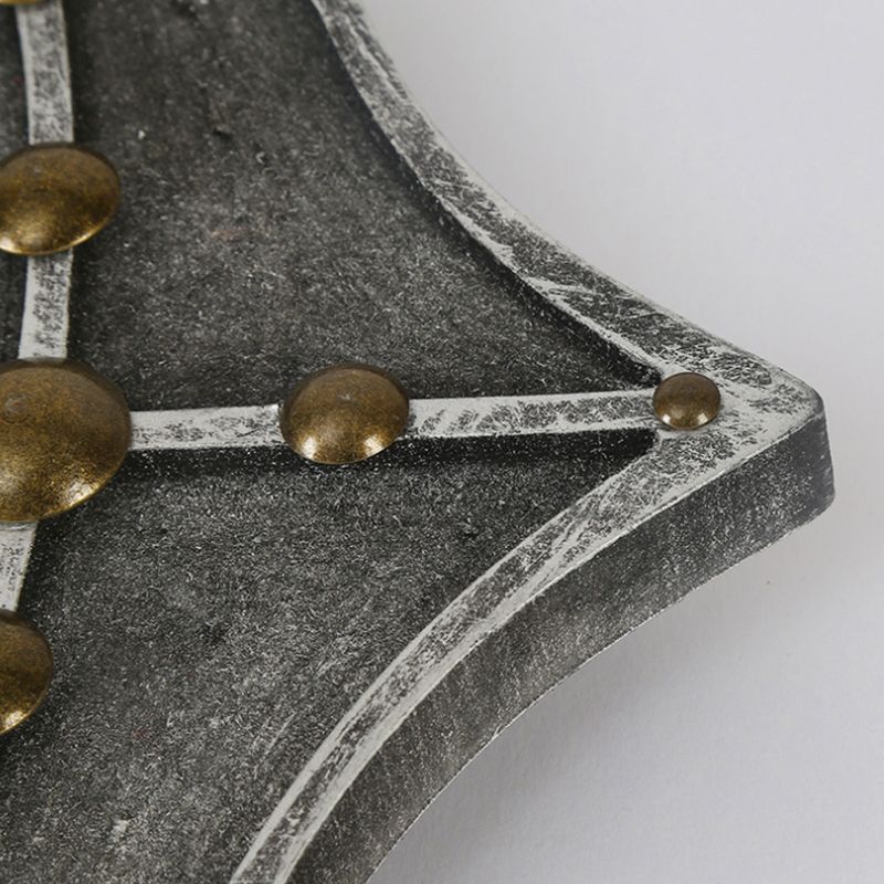 2 Lights Anchor Wall Lamp Nautical Industrial Wrought Iron Sconce Lighting for Restaurant