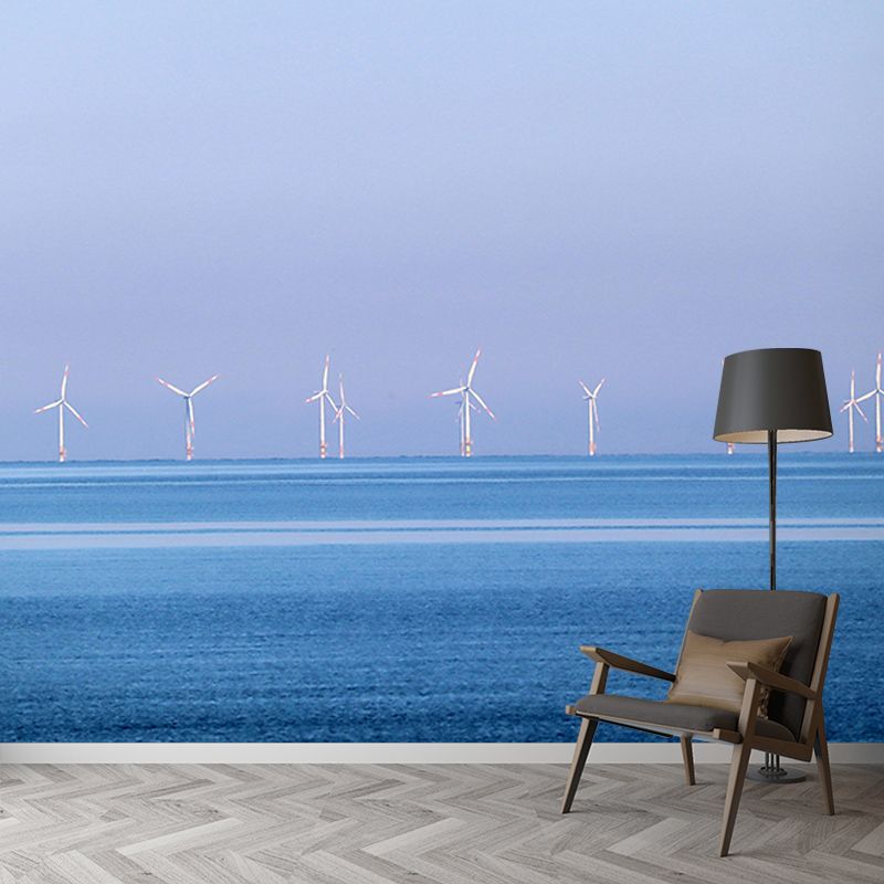 Huge Windmill Mural Wallpaper Photography Eco-friendly for Living Room