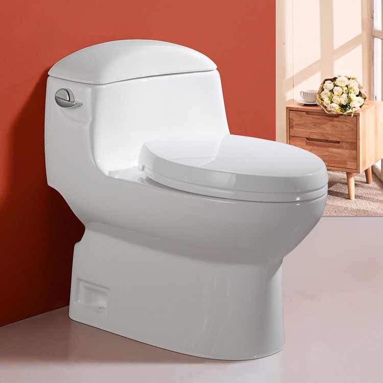 Traditional Seat Included One Piece Toilet Floor Mounted Toilet Bowl for Washroom