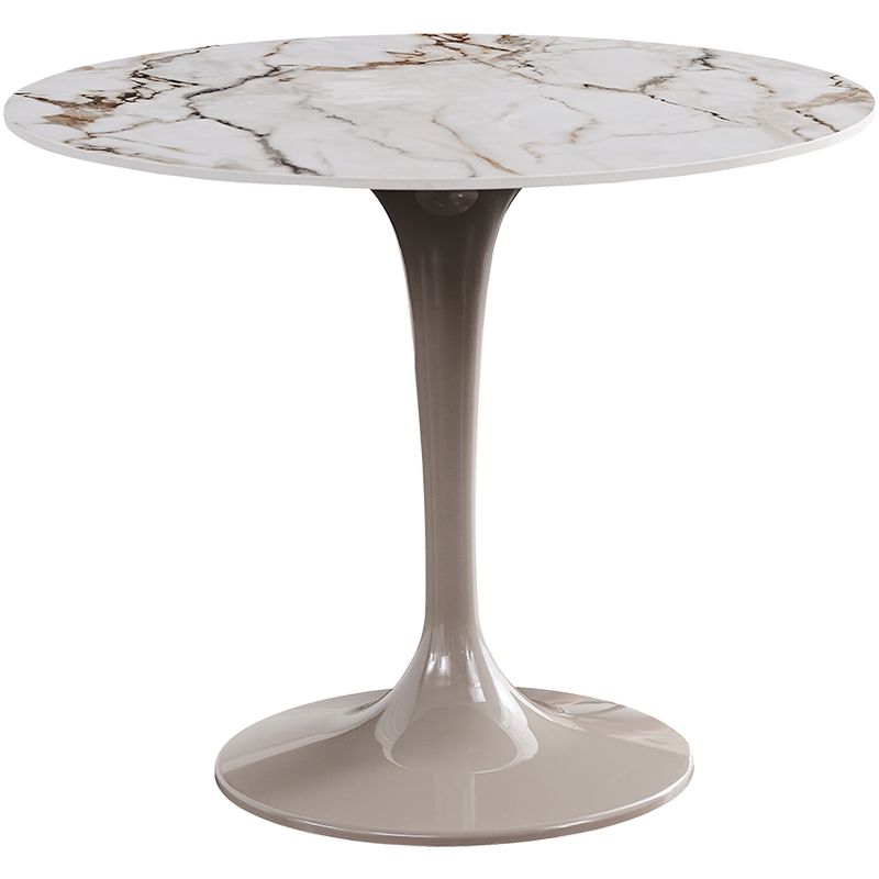 Glam Dinette Set for Home 1/2/3 Pcs Glossy White Dining Table Set