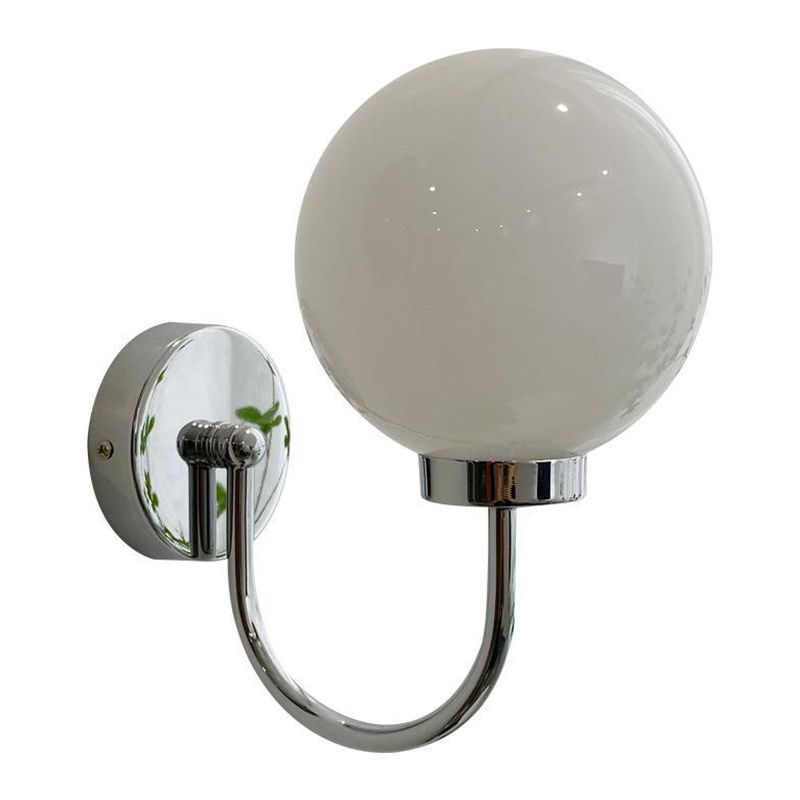 Nordic Vanity Light Creative Glass Ball Shade Wall Light Sconce for Washroom