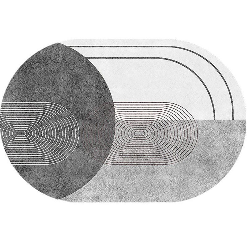 Contemporary Indoor Rug Polyester Carpet Stain Resistant Area Rug for Living Room