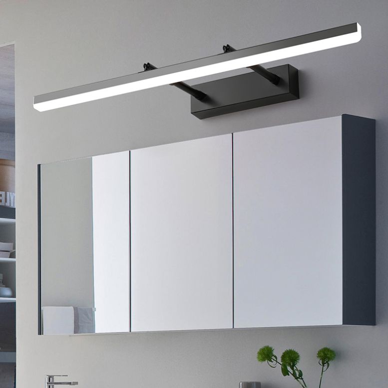 Mur mural linéaire concis moderne Lampe murale extensible en fer laqué avec ombre acrylique