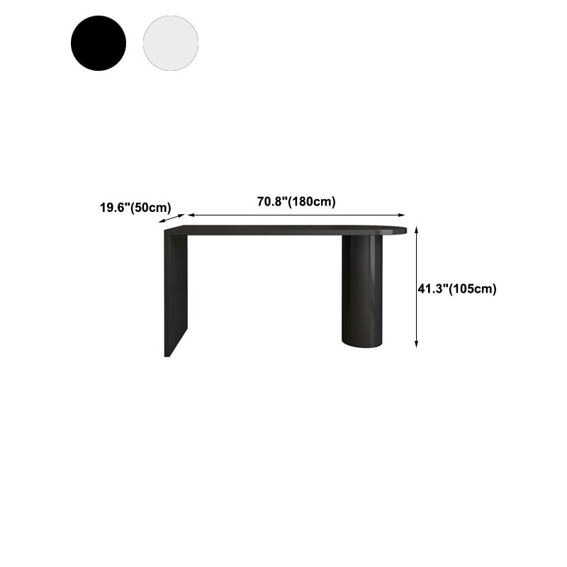 Modern Bar Table Rectangle Solid Wood Dining Table for Kitchen Living Room Coffee Room