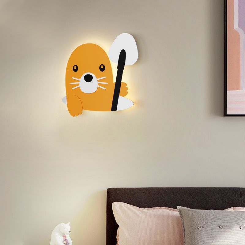 Creative Animals Wall Light Modern Colorful LED Wall Light Fixture for Bedroom