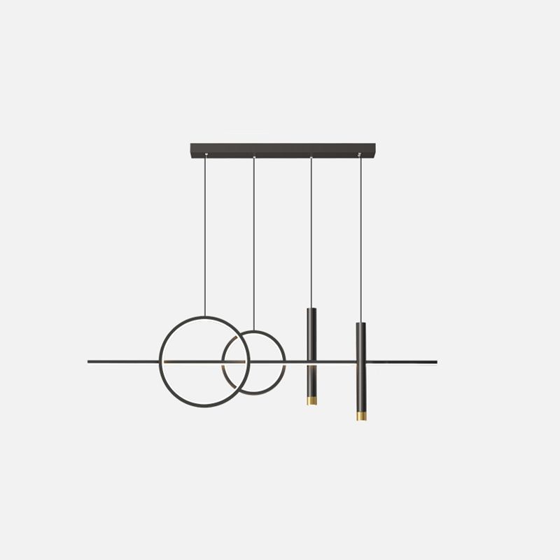 Moderno lampadario lineare LED LED LIGHT LIMA ALLIMINA