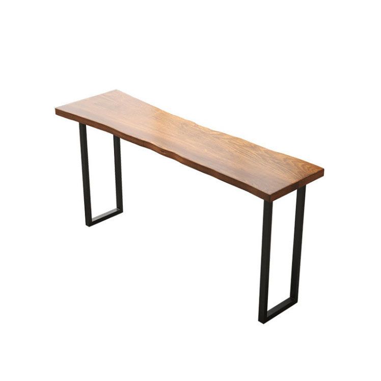 Industrial 1/2/4/7 Pieces Solid Wood Bar Table Set Fixed Bistro Set