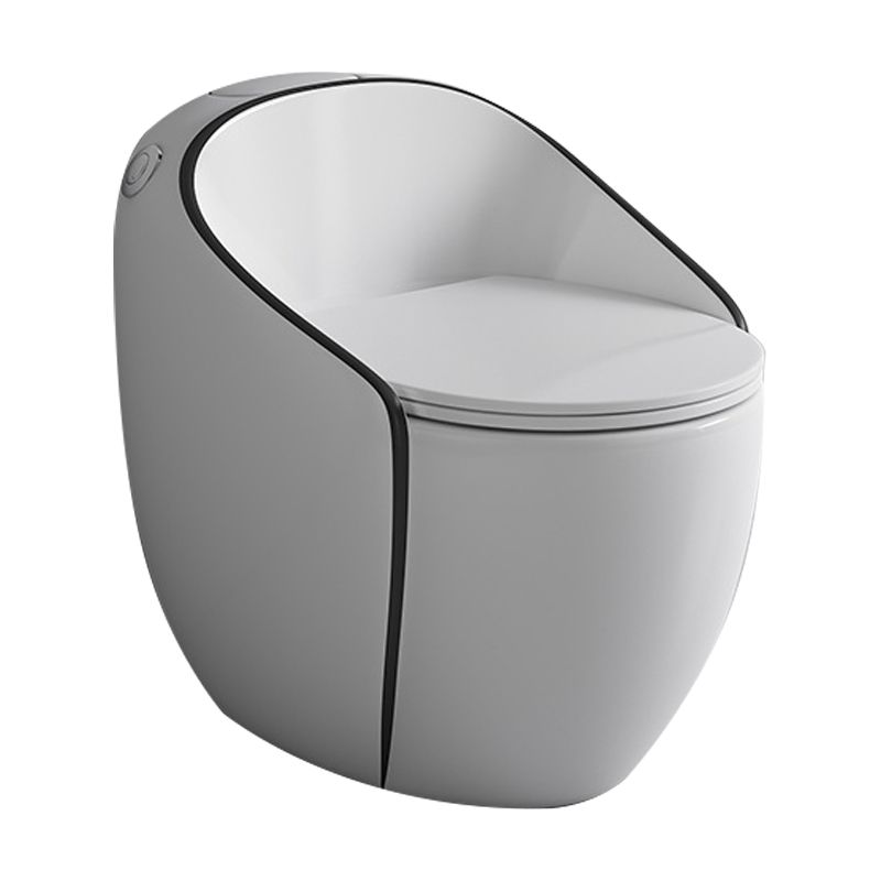 1-Piece Flush Toilet 1.2/1.6 GPF Elongated Toilet Bowl for Bathroom