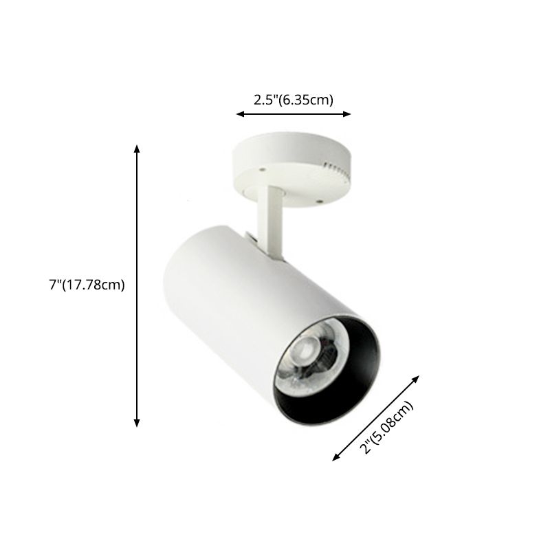Spot lumineux tubulaire en aluminium pour salon, luminaire encastré moderne à LED