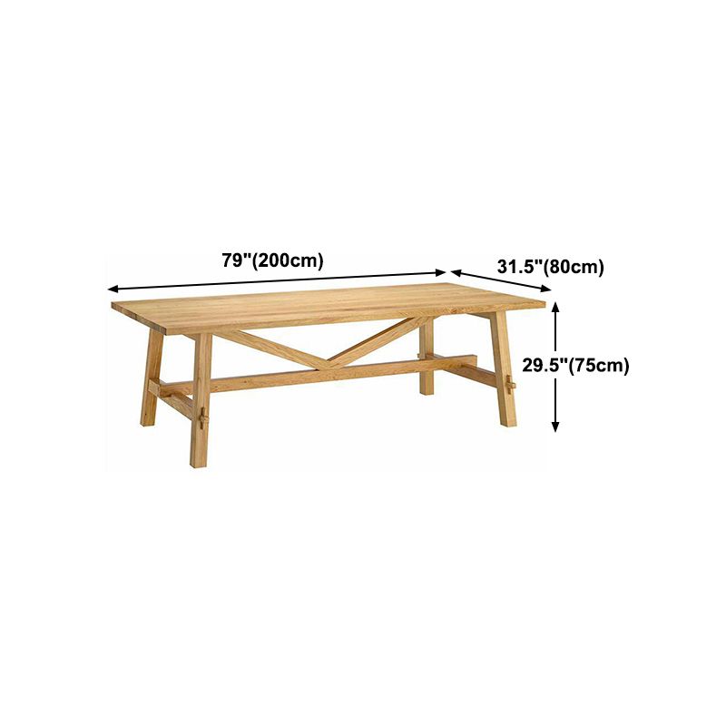 Simplicity Style Dining Table Solid Wood Table for Home and Kitchen