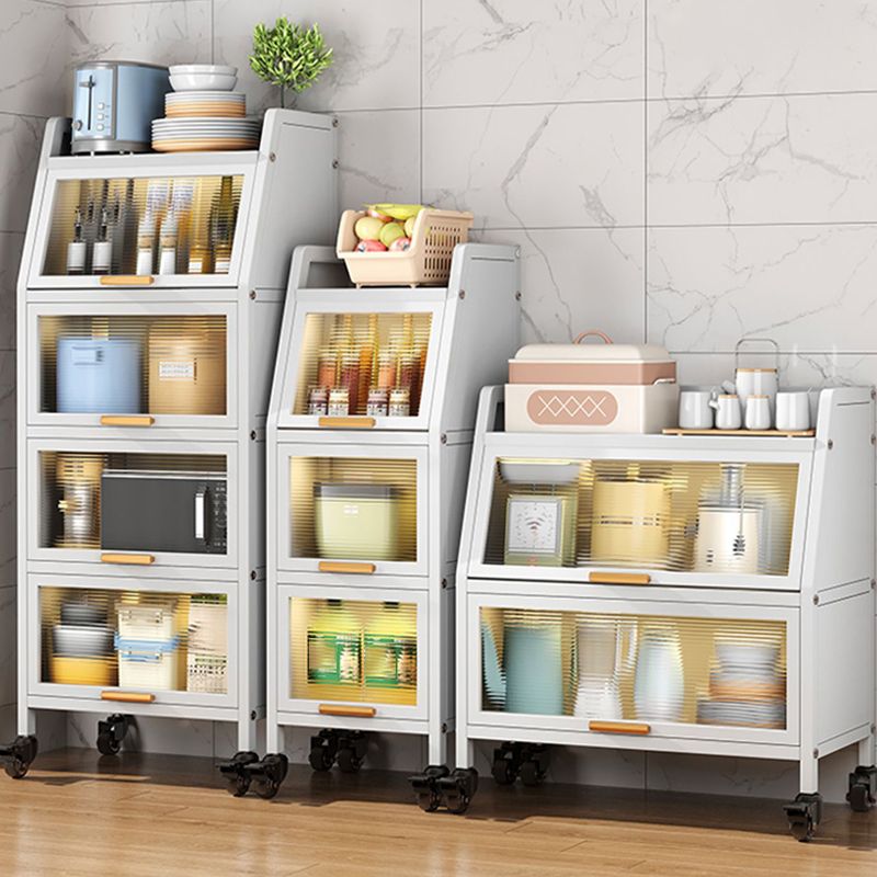 Standard Metal Industrial Bookcase Closed Back Bookshelf with Cabinets