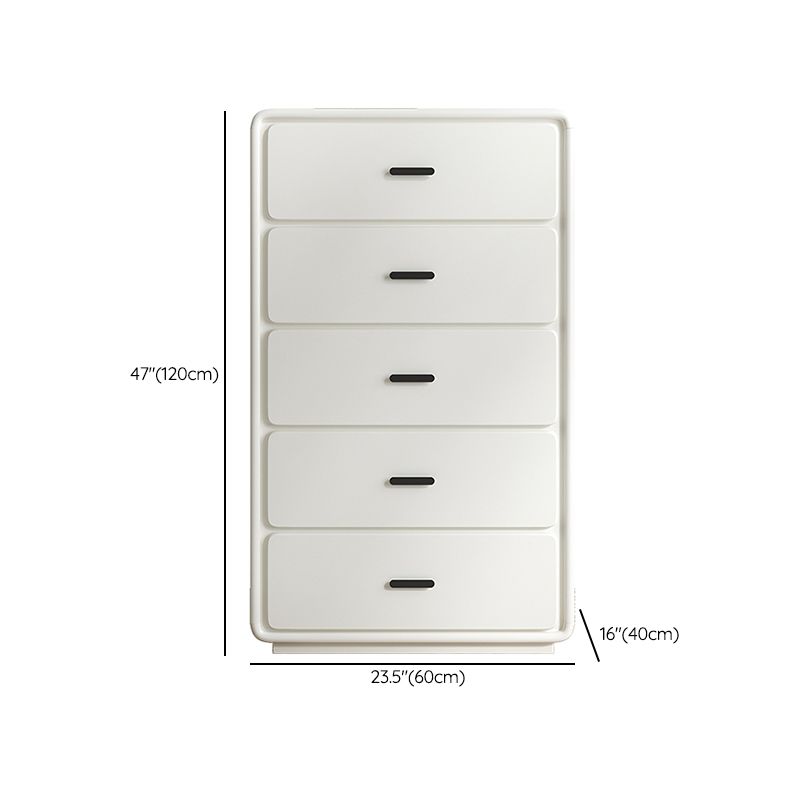Contemporary Rectangle Accent Chest Wood Soft Close Drawers Storage Cabinet