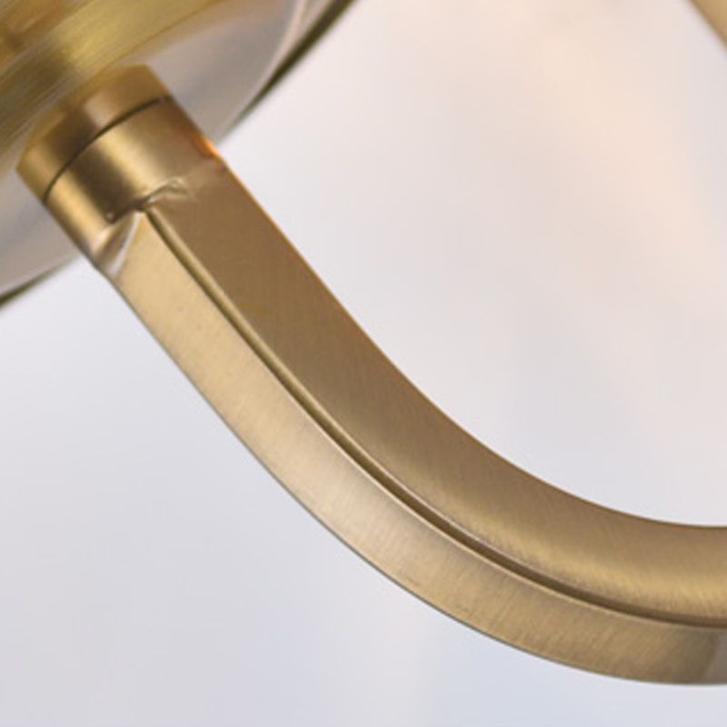 Luz de pared de estilo moderno Diclas de pared de sombra de cristal creativa para dormitorio para dormitorio