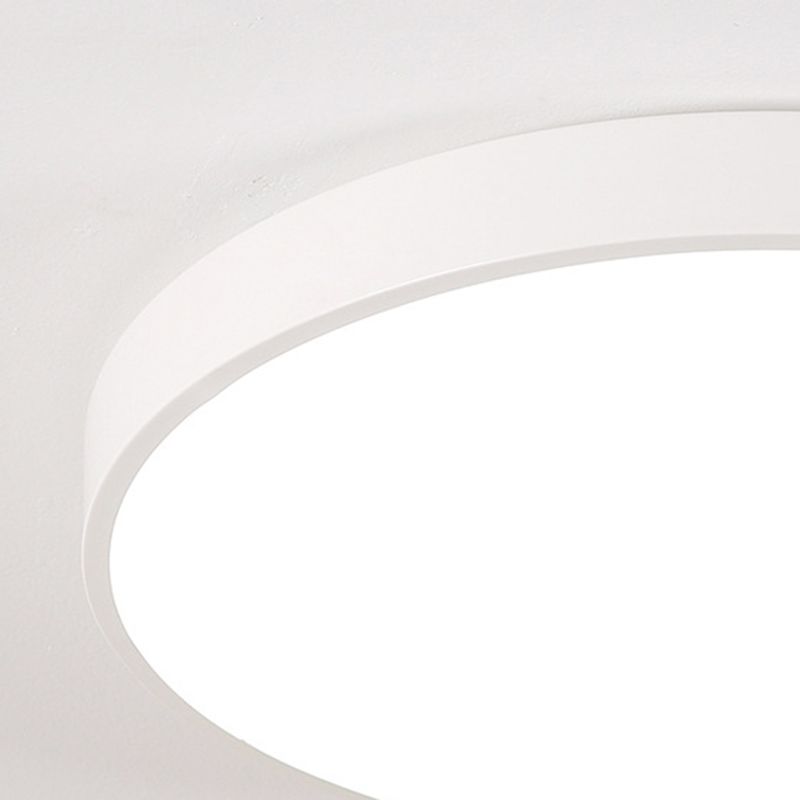 Lámpara de techo LED de forma redonda, acrílico moderno, 1 luz, montaje empotrado para sala de estar