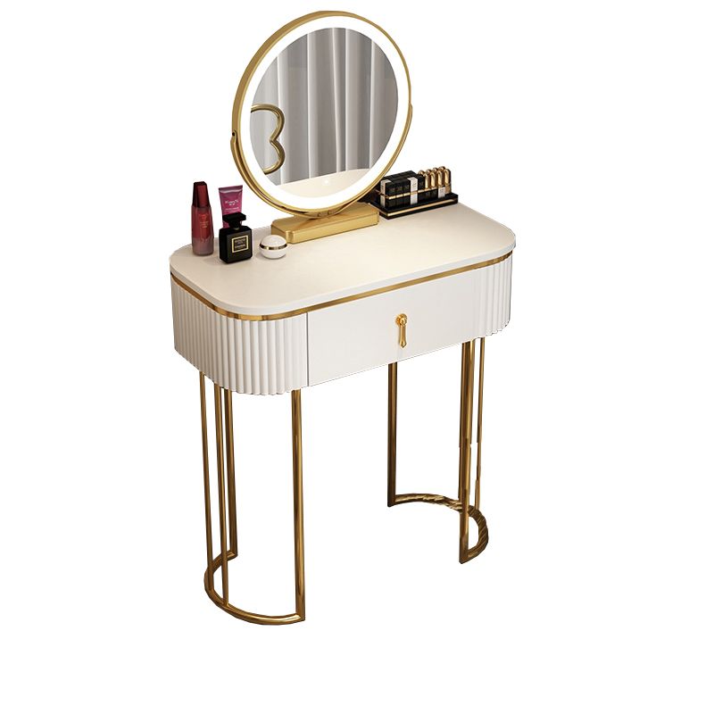 Glam 29.52" Height Makeup Vanity Set with Drawer and Mirror Vanity