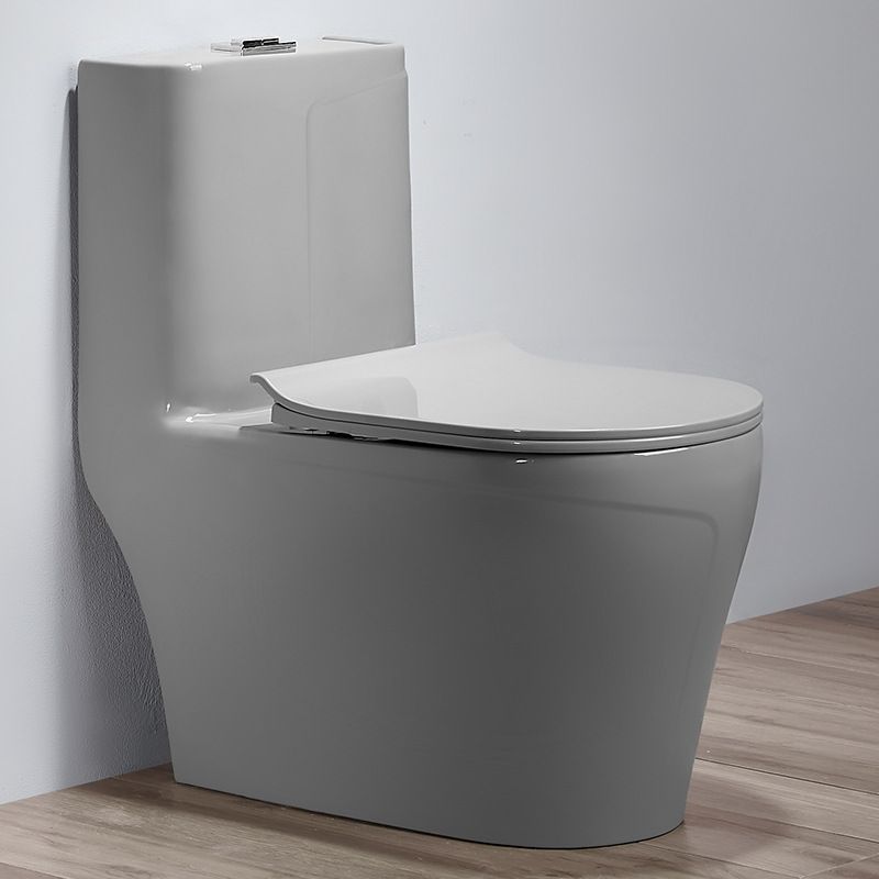Modern One Piece Toilet Bowl Siphon Jet Flush Toilet with Seat