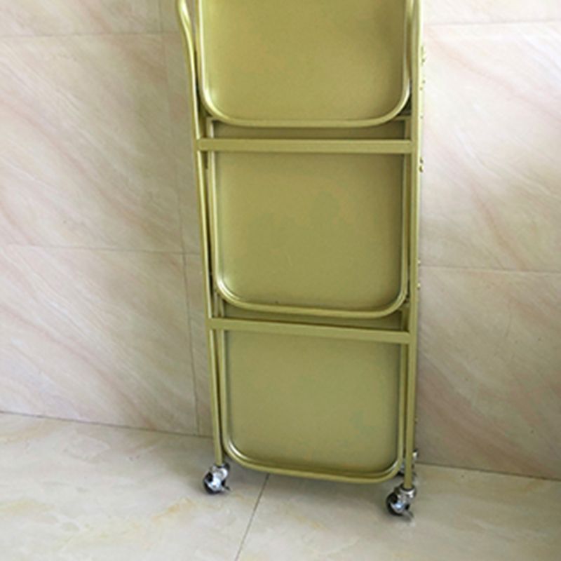 35.43"H Rectangular Prep Table Modern Style Metal Folding Prep Table