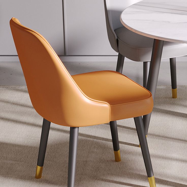 Modern 1/5 Pieces Dining Set Round Stone Dining Table for Living Room