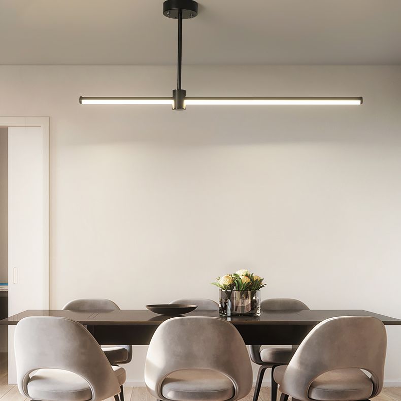 Modern Pendant Lighting for Kitchen Island Linear Pendant Lighting Island Lighting Ideas