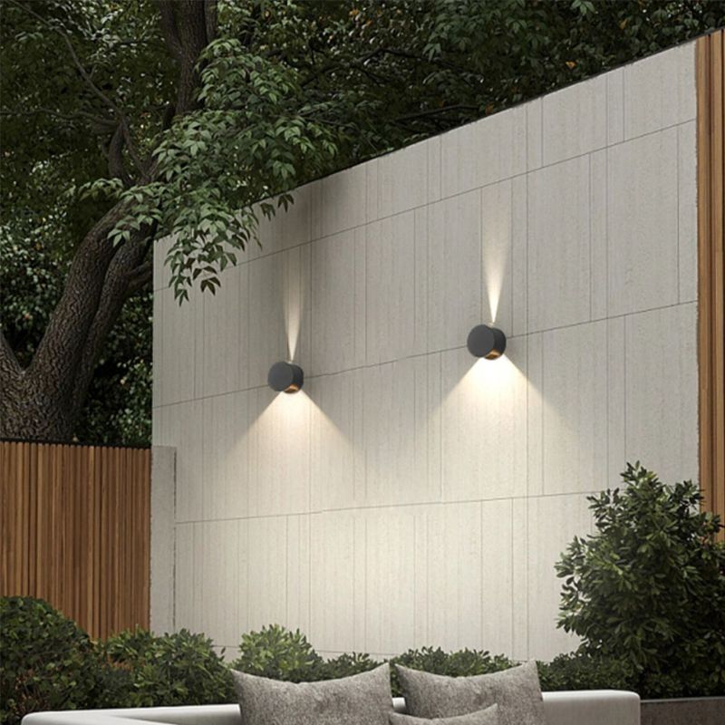 Nordic Style Aluminum Wall Light Circle Shape LED Wall Lamp for Outdoor
