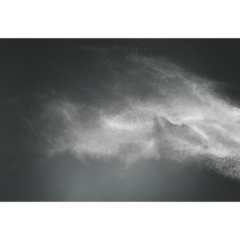 Abstract Powder Blast Mural Decal Contemporary Smooth Wall Art in Dark Color for Home