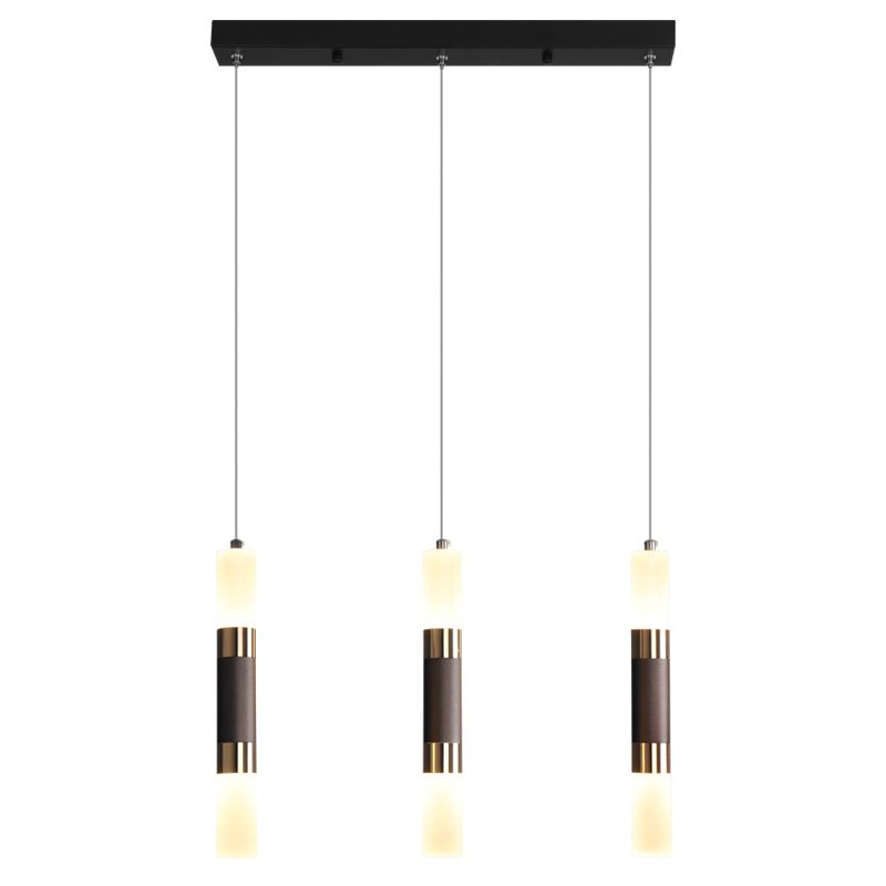 Cylindrical Shape Metal Hanging Lights Modern Style Hanging Light Fixtures