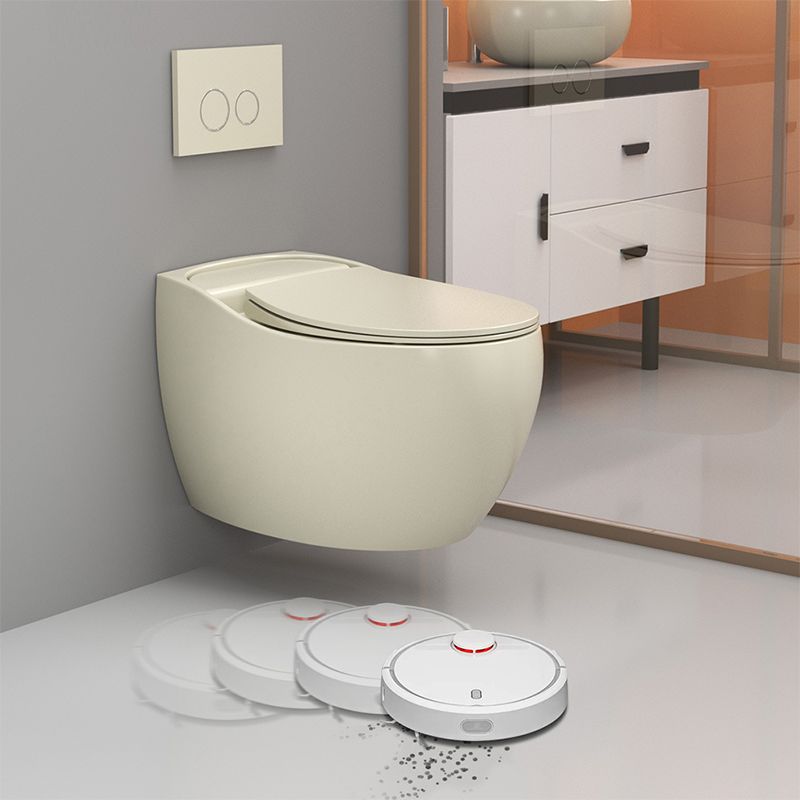 Modern Ceramic Flush Toilet Wall Hung Toilet Bowl for Washroom
