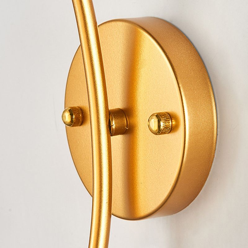 Modern Style Wall Light Glass 1 Light Sconces for Living Room