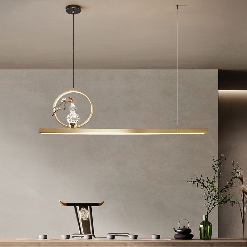 Iluminación colgante de metal de 2 luces con luces esféricas de estilo moderno con sombra acrílica