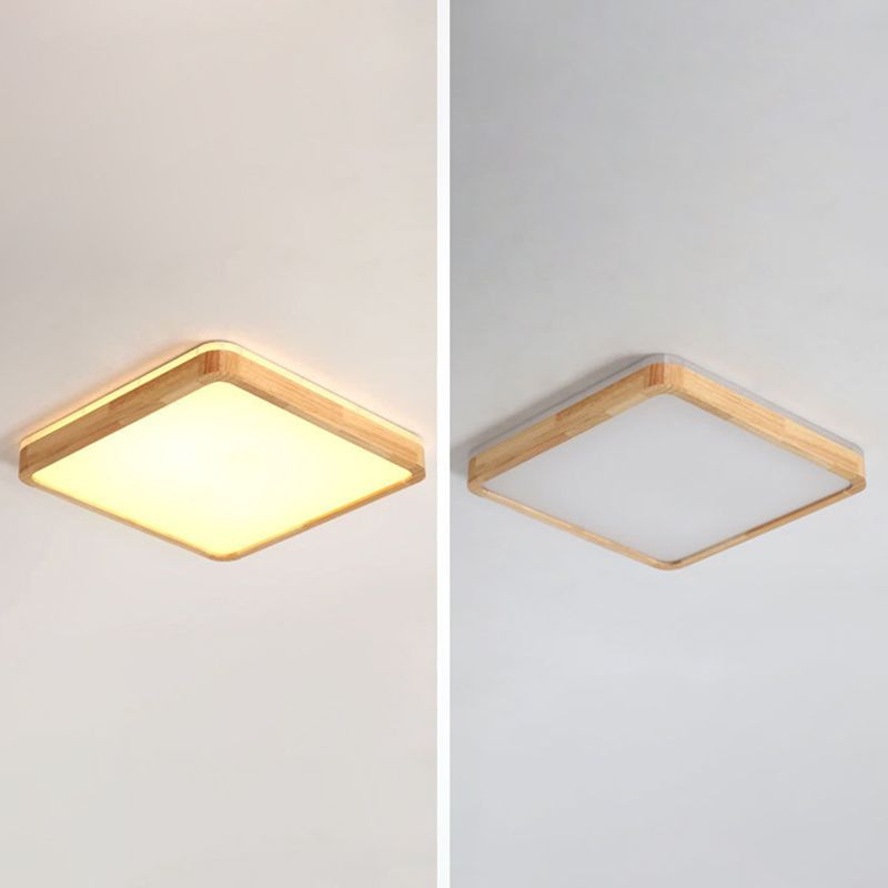 Moderne inbouw plafondverlichtingsarmaturen Houten plafondlamp