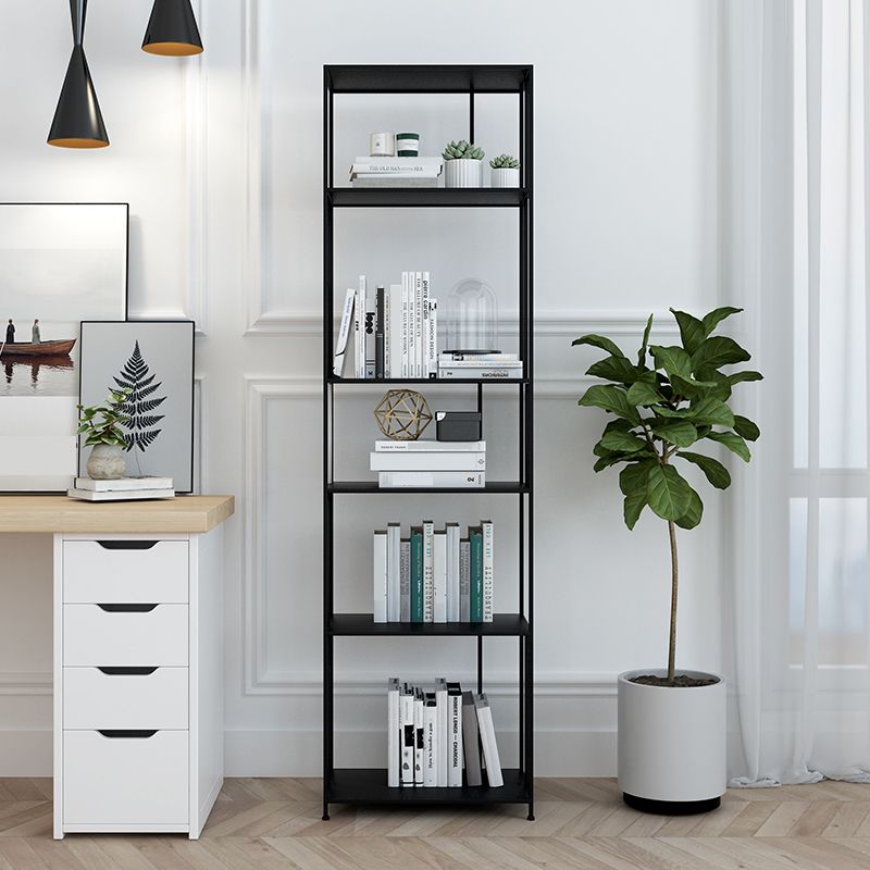 Modern Metal Etagere Bookshelf Vertical Iron Bookshelf for Living Room