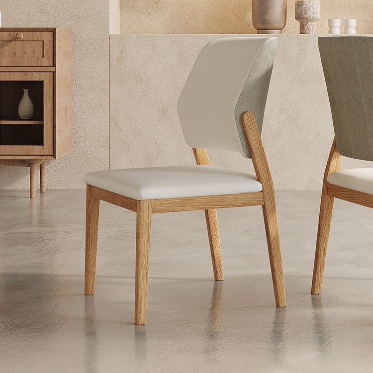 Contemporary Style Solid Wood 4 Legs Home Use Dining Side Chair