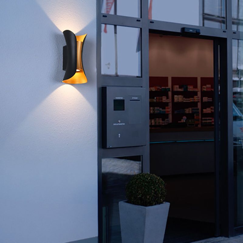 Modern Aluminum Wall Light Geometric Lighting Wall Sconce for Exterior Spaces