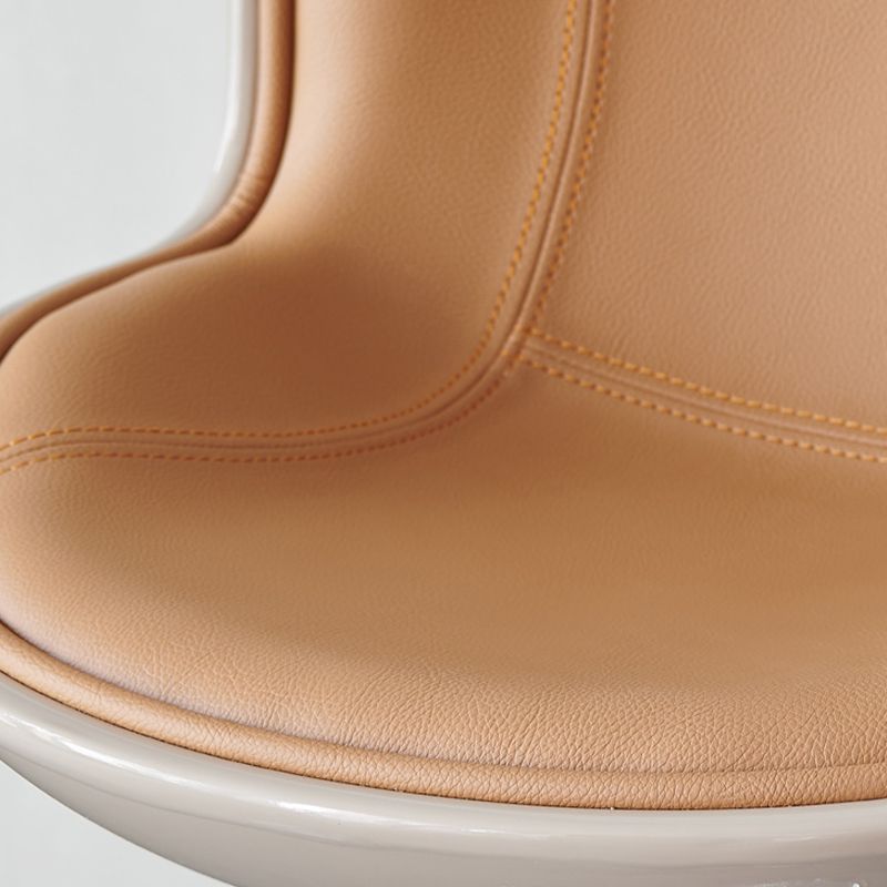 Industrial Bar Stool Leather Adjustable Counter Stool with Swivel