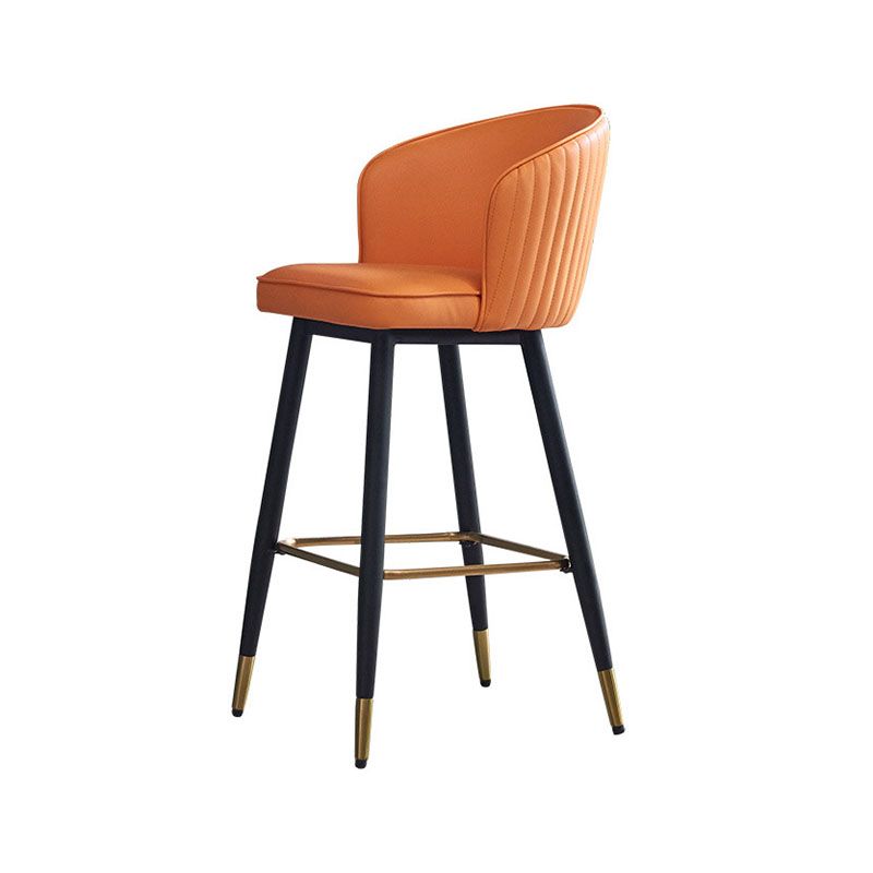 Scandinavian Footrest Home Stool Matte Finish Upholstered Bar Stools