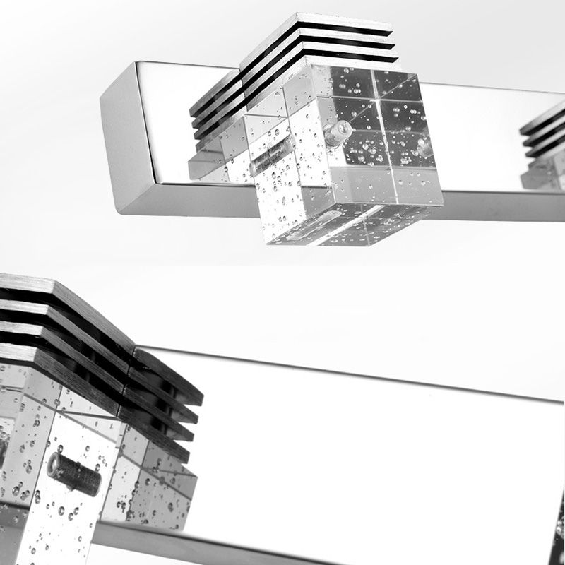 Quadratische Kristallwand montierte Waschtischleuchten moderne Waschtischbeleuchtung für Badezimmer