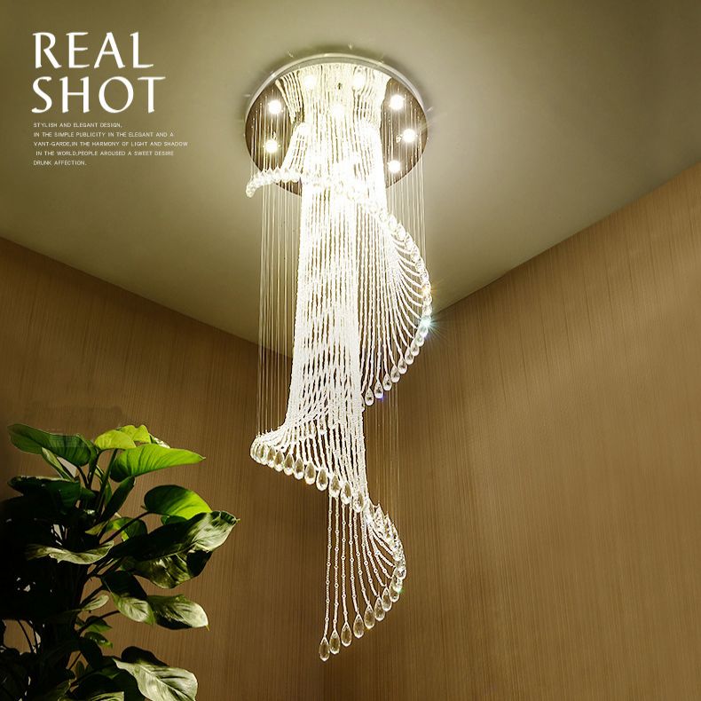 Molecular Pendant Chandelier Modern Luxury Style Crystal Hanging Light