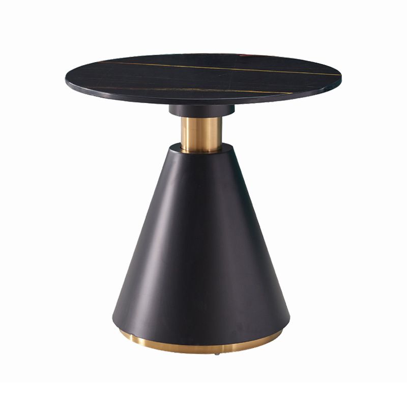 Metal Traditional Luxury Round Table Pedestal Dining Table for Dining Room