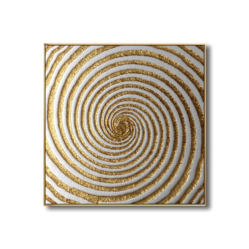 Modern Style Optical Illusion Painting in Brown Textured Wall Print for Bathroom