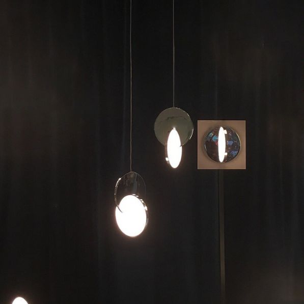 1-Light LED Thin Contemporary Hanging Lamp Kit Metal Pendant Light for Dining Room