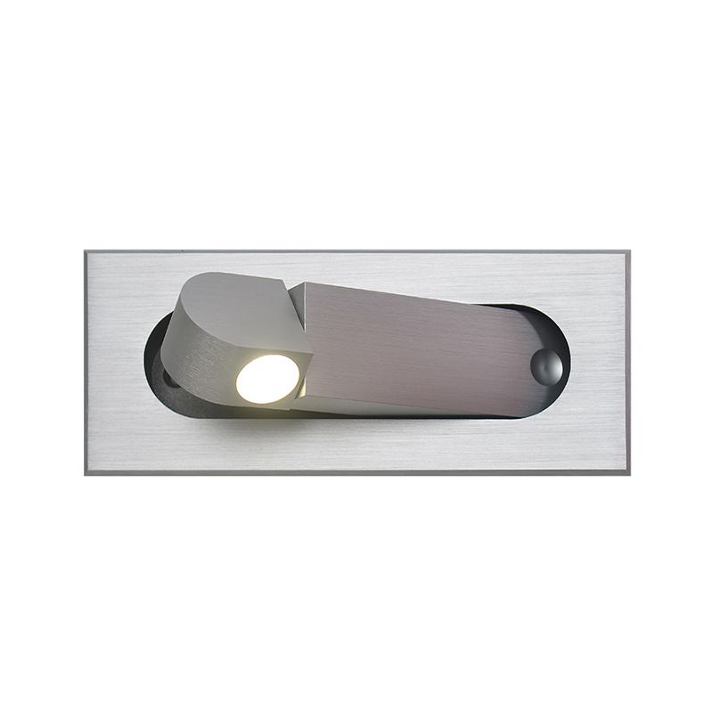 Modernism Single Wall Mounted Sconce Metal Wall Light with Hole 3'